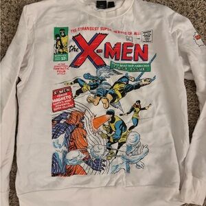 Marvel X-Men White Crewneck Sweater